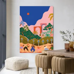 Wandkleed Dancing In Paradise in maat en frame naar keuze