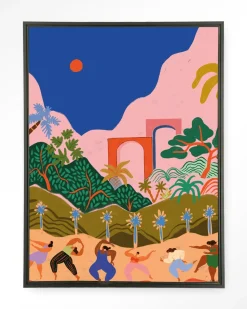 Wandkleed Dancing In Paradise in maat en frame naar keuze