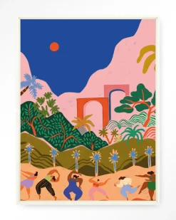 Wandkleed Dancing In Paradise in maat en frame naar keuze