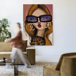 Wandkleed Diva in maat en frame naar keuze