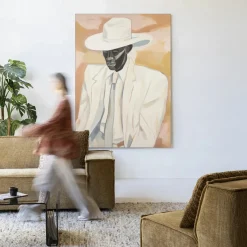 Wandkleed Dusty Don in maat en frame naar keuze