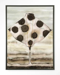 Wandkleed Eagle Ray in maat en frame naar keuze