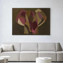 Wandkleed Elefante in maat en frame naar keuze