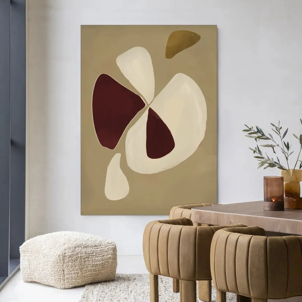 Wandkleed Elegant in maat en frame naar keuze