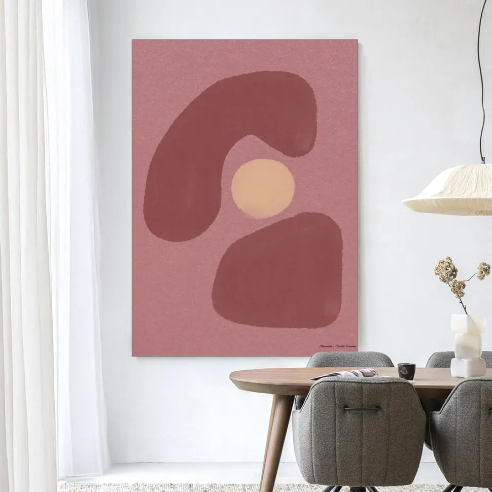 Wandkleed Elementa Morado 1 in maat en frame naar keuze