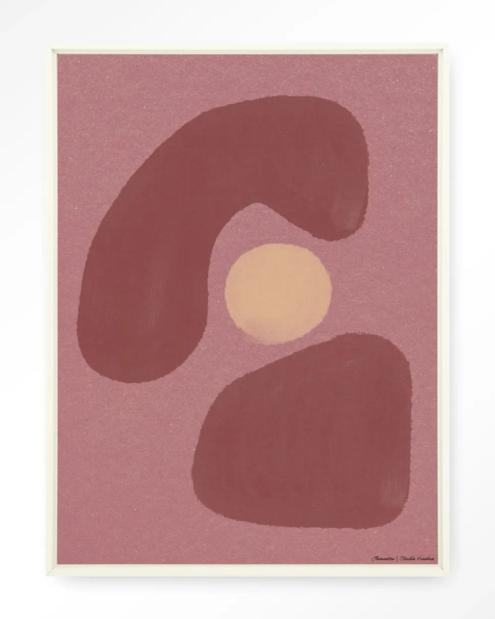 Wandkleed Elementa Morado 1 in maat en frame naar keuze