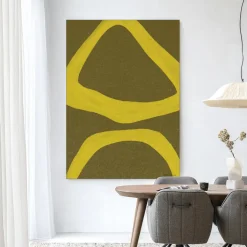 Wandkleed Elementa Verde 1 in maat en frame naar keuze