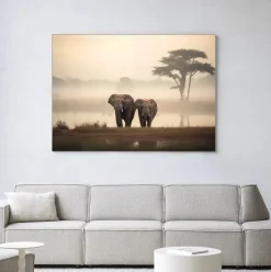 Wandkleed Elephant Mother in maat en frame naar keuze