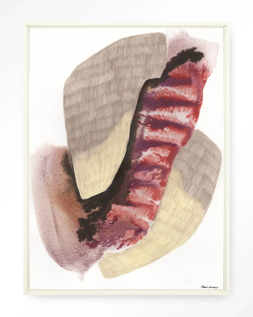 Wandkleed Embrace in maat en frame naar keuze