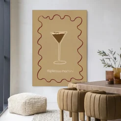 Wandkleed Esma in maat en frame naar keuze