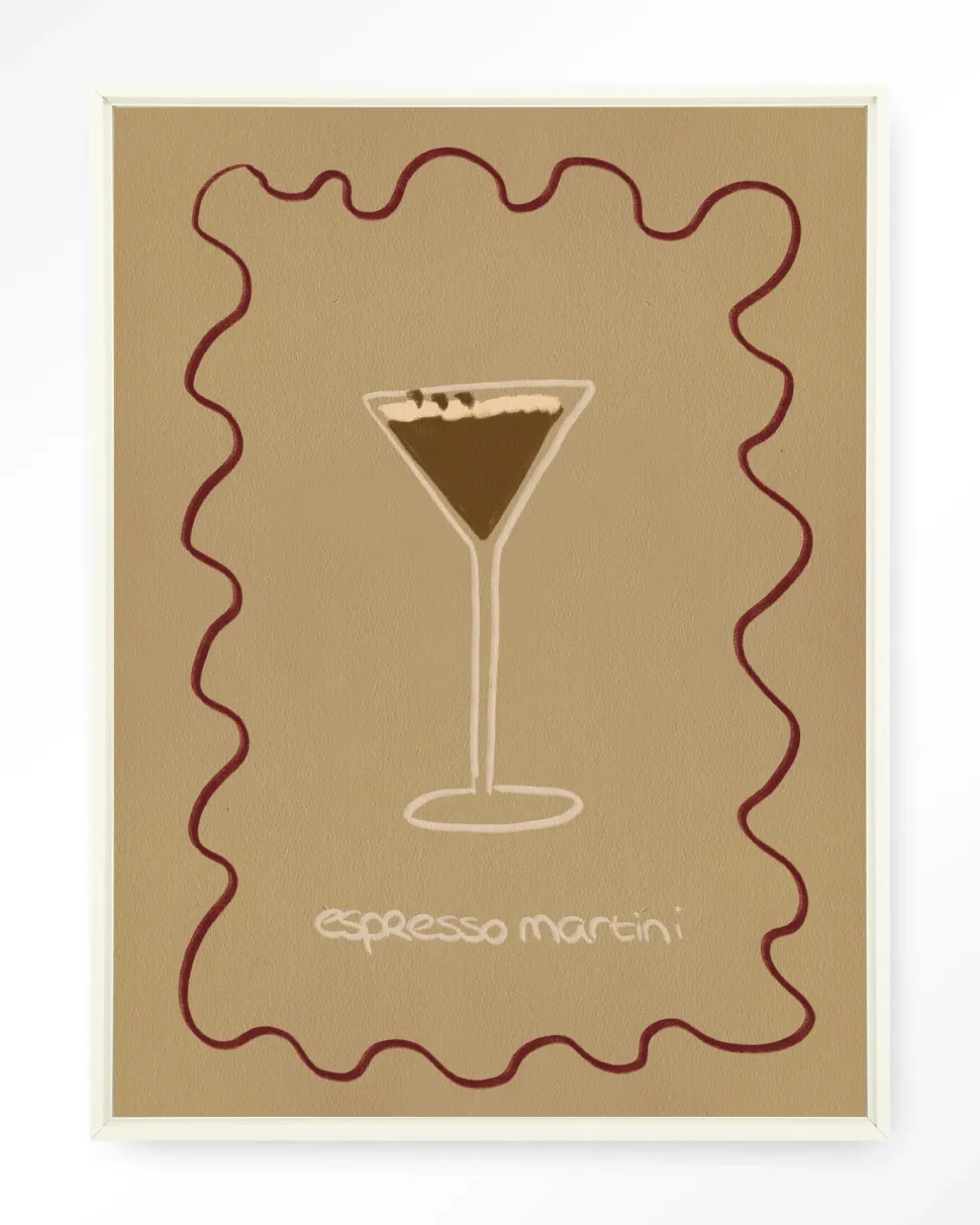 Wandkleed Esma in maat en frame naar keuze