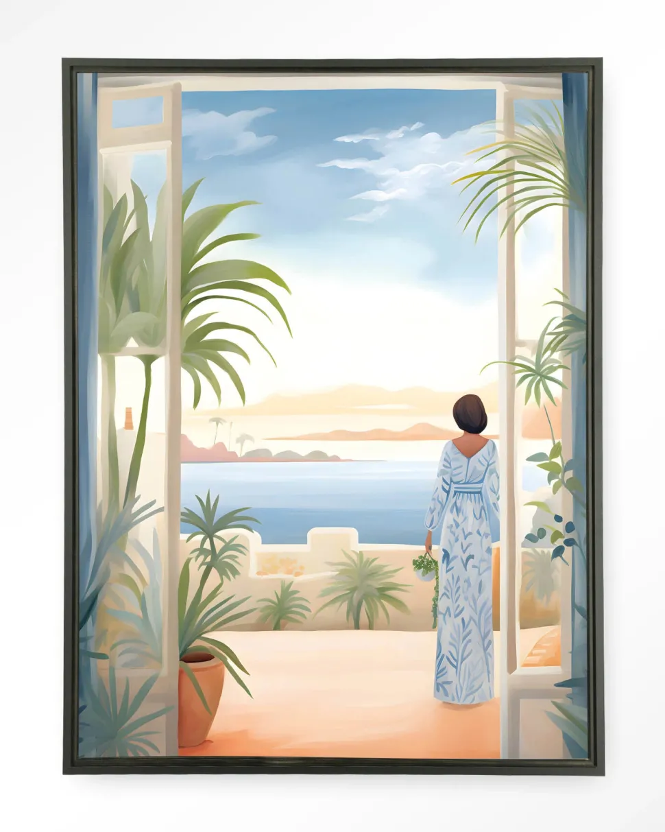 Wandkleed Florine in maat en frame naar keuze