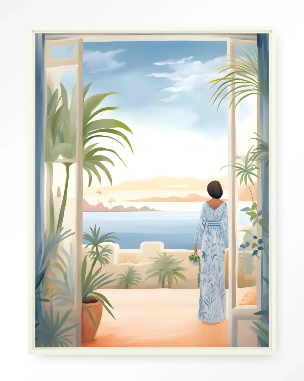 Wandkleed Florine in maat en frame naar keuze