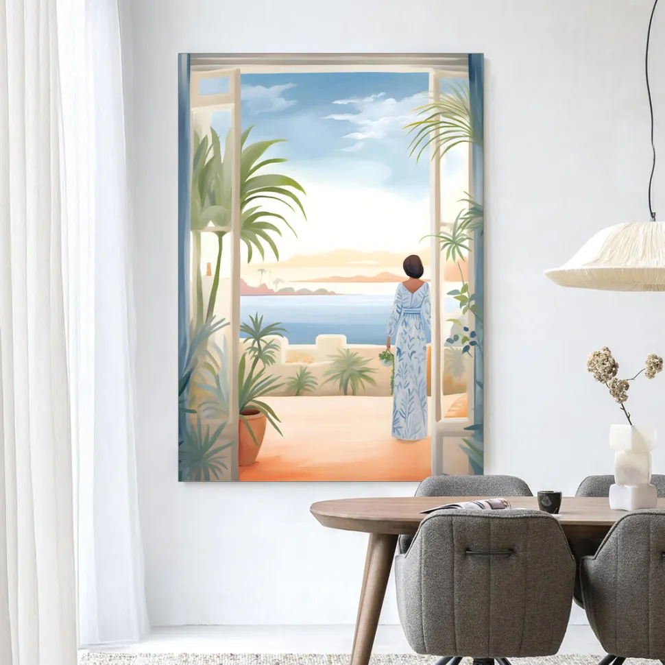 Wandkleed Florine in maat en frame naar keuze