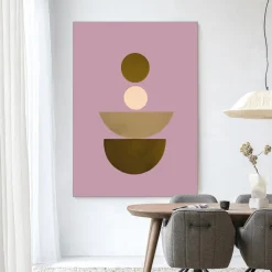 Wandkleed Forma 1 Beige in maat en frame naar keuze