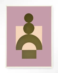 Wandkleed Forma 3 Lilac in maat en frame naar keuze