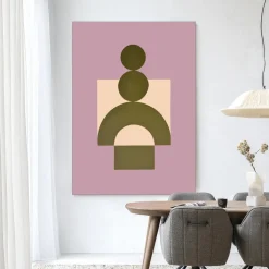 Wandkleed Forma 3 Lilac in maat en frame naar keuze