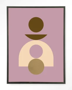 Wandkleed Forma 4 Lilac in maat en frame naar keuze