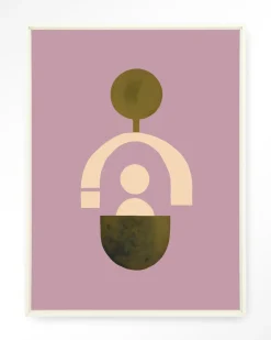 Wandkleed Forma 2 Lilac in maat en frame naar keuze