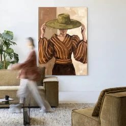 Wandkleed Francesca in maat en frame naar keuze