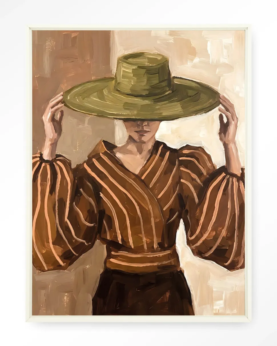 Wandkleed Francesca in maat en frame naar keuze