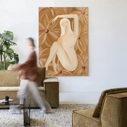 Wandkleed Freely Blooming in maat en frame naar keuze