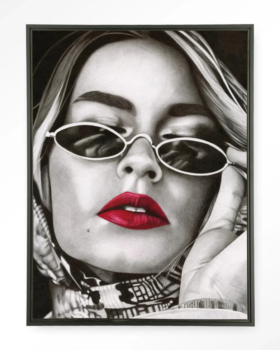 Wandkleed Fresh Red in maat en frame naar keuze