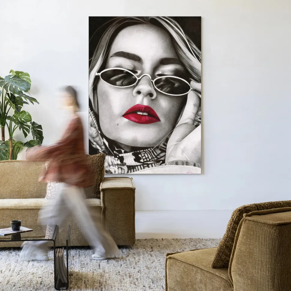 Wandkleed Fresh Red in maat en frame naar keuze