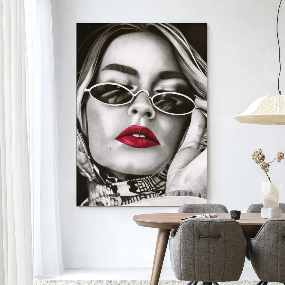 Wandkleed Fresh Red in maat en frame naar keuze