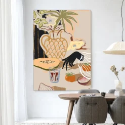 Wandkleed Fruitful Spread in maat en frame naar keuze