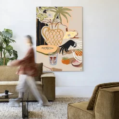 Wandkleed Fruitful Spread in maat en frame naar keuze