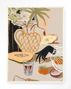 Wandkleed Fruitful Spread in maat en frame naar keuze