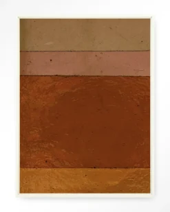 Wandkleed Geen Bruin Roze Achtig in maat en frame naar keuze