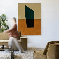 Wandkleed Geen Groen in maat en frame naar keuze