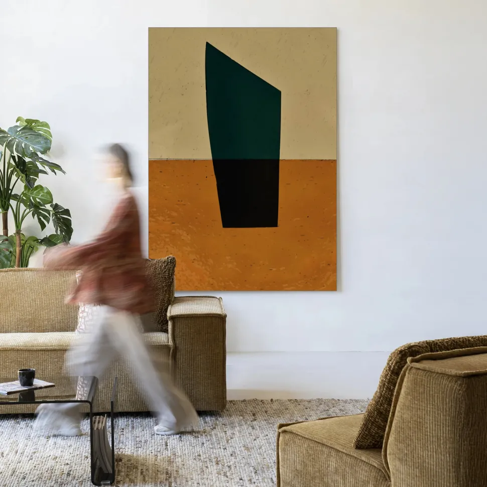 Wandkleed Geen Groen in maat en frame naar keuze