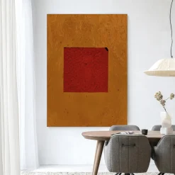 Wandkleed Geen Rood in maat en frame naar keuze