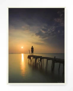 Wandkleed Good Morning Cirebon in maat en frame naar keuze