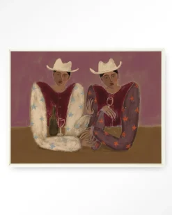 Wandkleed Good Ranch Talk in maat en frame naar keuze