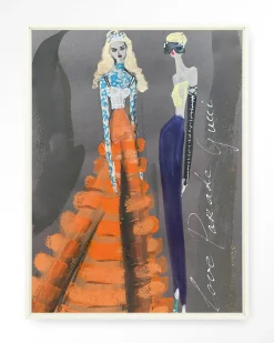 Wandkleed Gucci in maat en frame naar keuze