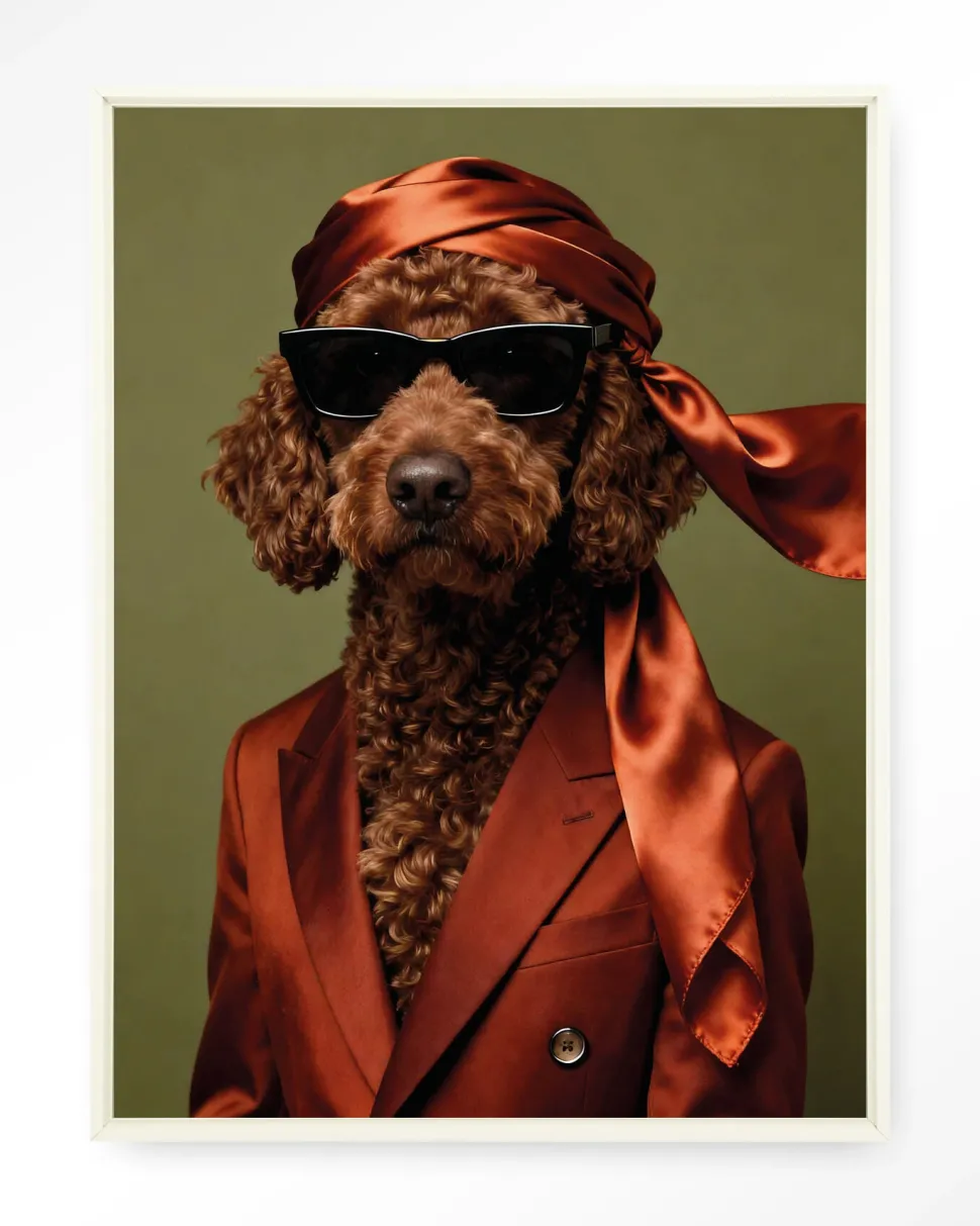 Wandkleed Guus in maat en frame naar keuze