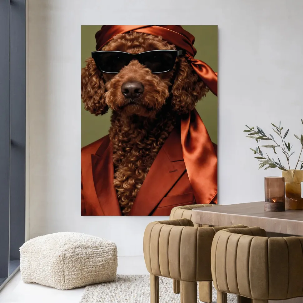 Wandkleed Guus in maat en frame naar keuze