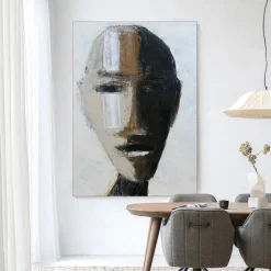 Wandkleed Head 2 in maat en frame naar keuze