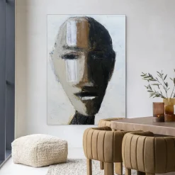 Wandkleed Head 2 in maat en frame naar keuze