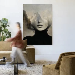 Wandkleed Head In The Sky in maat en frame naar keuze