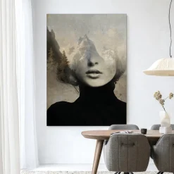 Wandkleed Head In The Sky in maat en frame naar keuze