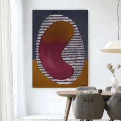 Wandkleed Horizontal Oval in maat en frame naar keuze