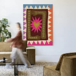 Wandkleed Hug in maat en frame naar keuze