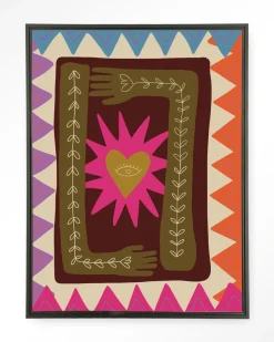 Wandkleed Hug in maat en frame naar keuze