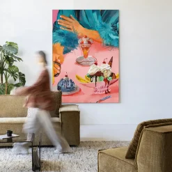 Wandkleed Ice Creams in maat en frame naar keuze