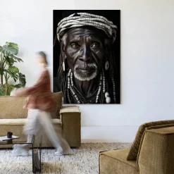 Wandkleed Kabila in maat en frame naar keuze